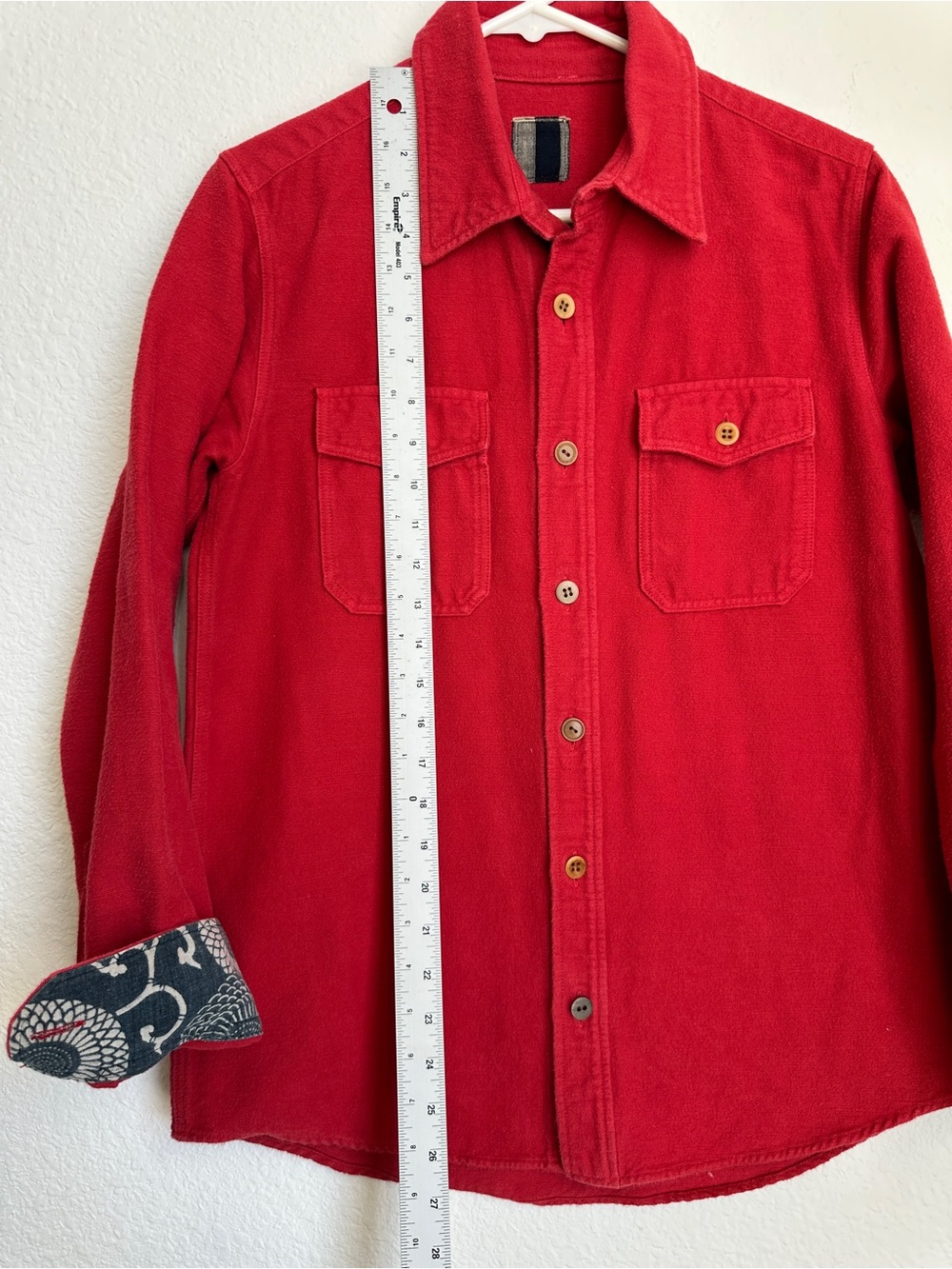 VISVIM Black Elk Flannel‎ Shirt Red size 1 US small Japanese streetwear - Picture 7 of 13